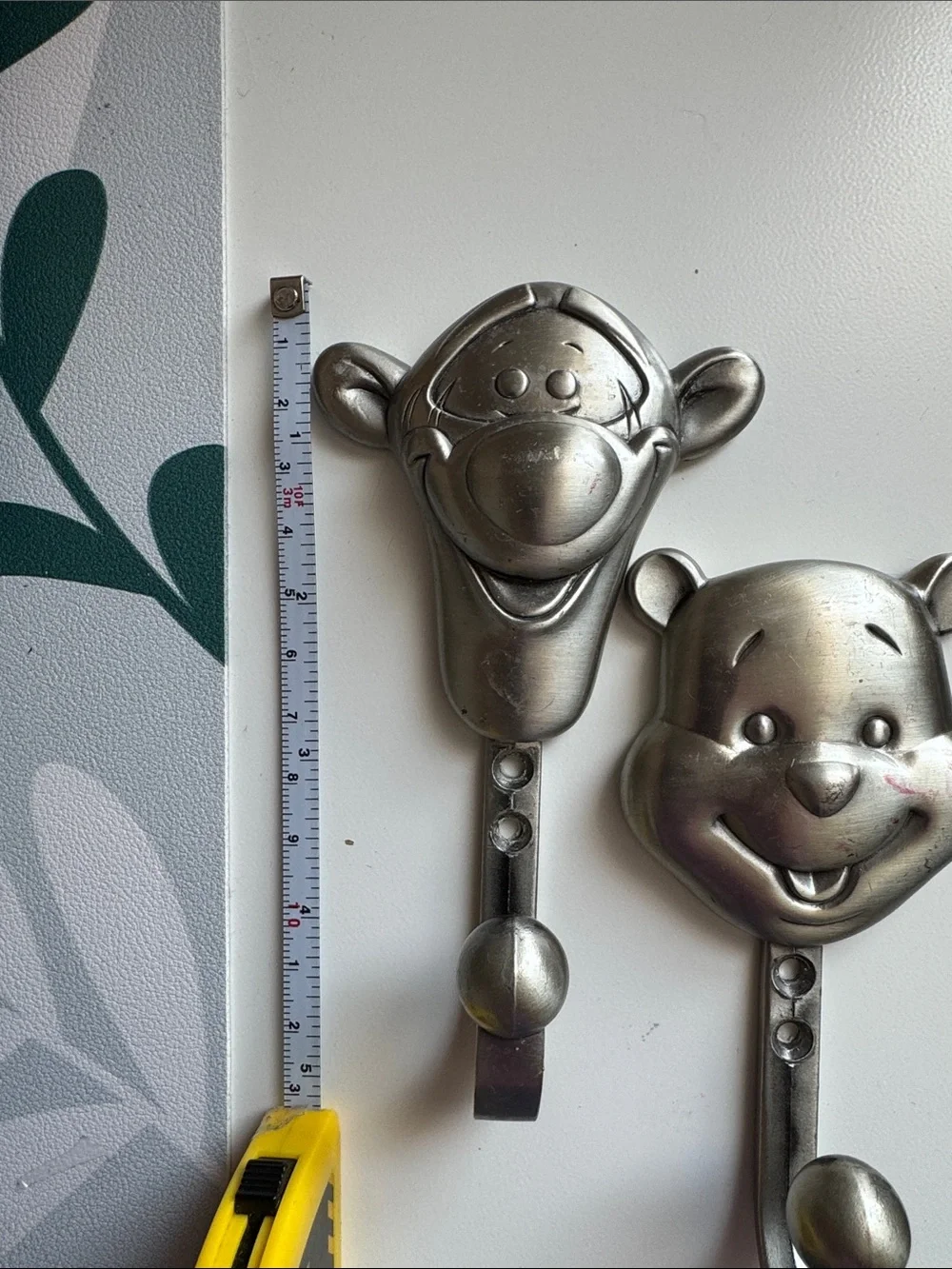 Winnie the Pooh & Tigger Metal Wall Hooks - Pewter Tone